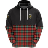 Kerr Ancient Clan Half Of Tartan Zipper Hoodie